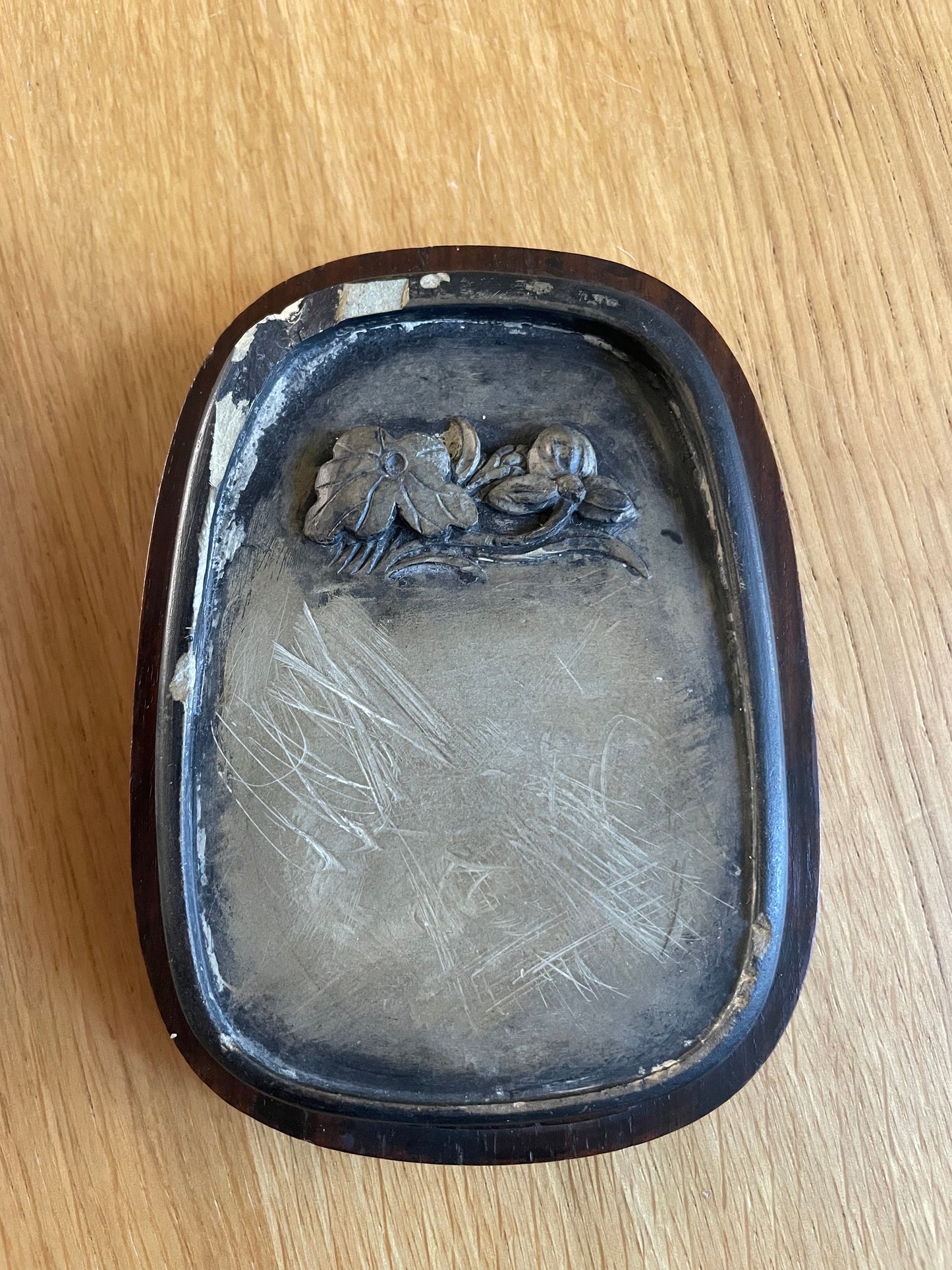 Late Qing Period Inkstone in Original Hardwood Box