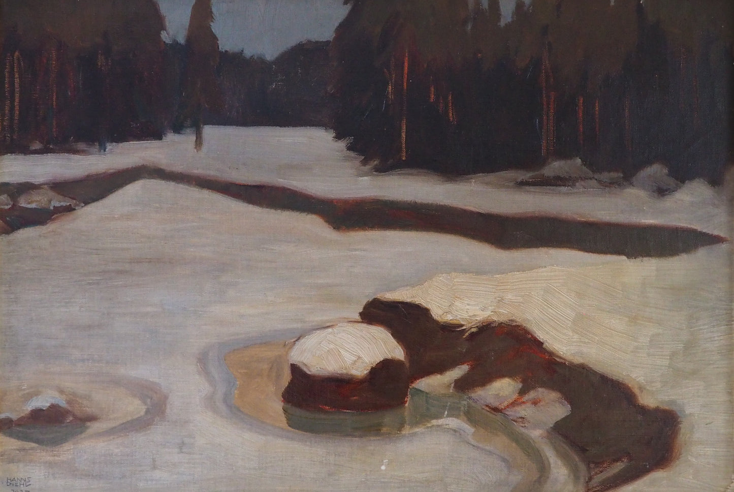 Winterlandscape 1917 - Hanns Diehl (1877-1918)