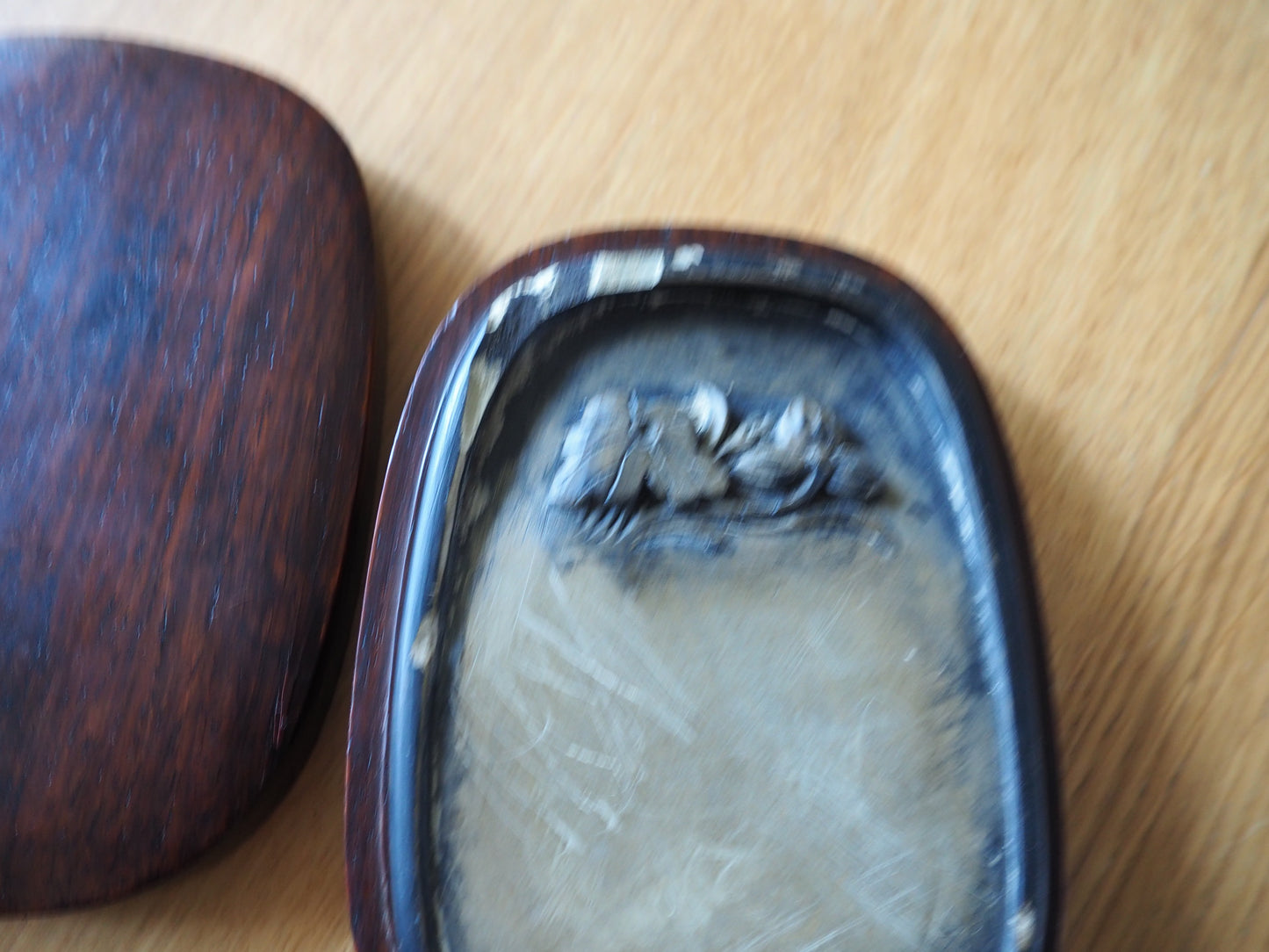 Late Qing Period Inkstone in Original Hardwood Box