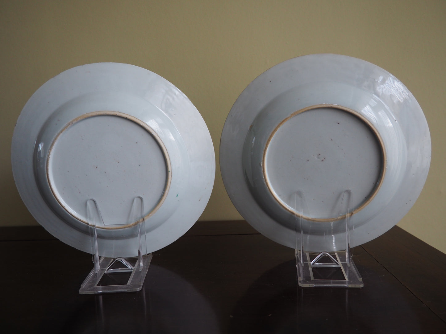 Pair of 18th Century Chinese Famille Rose Plates