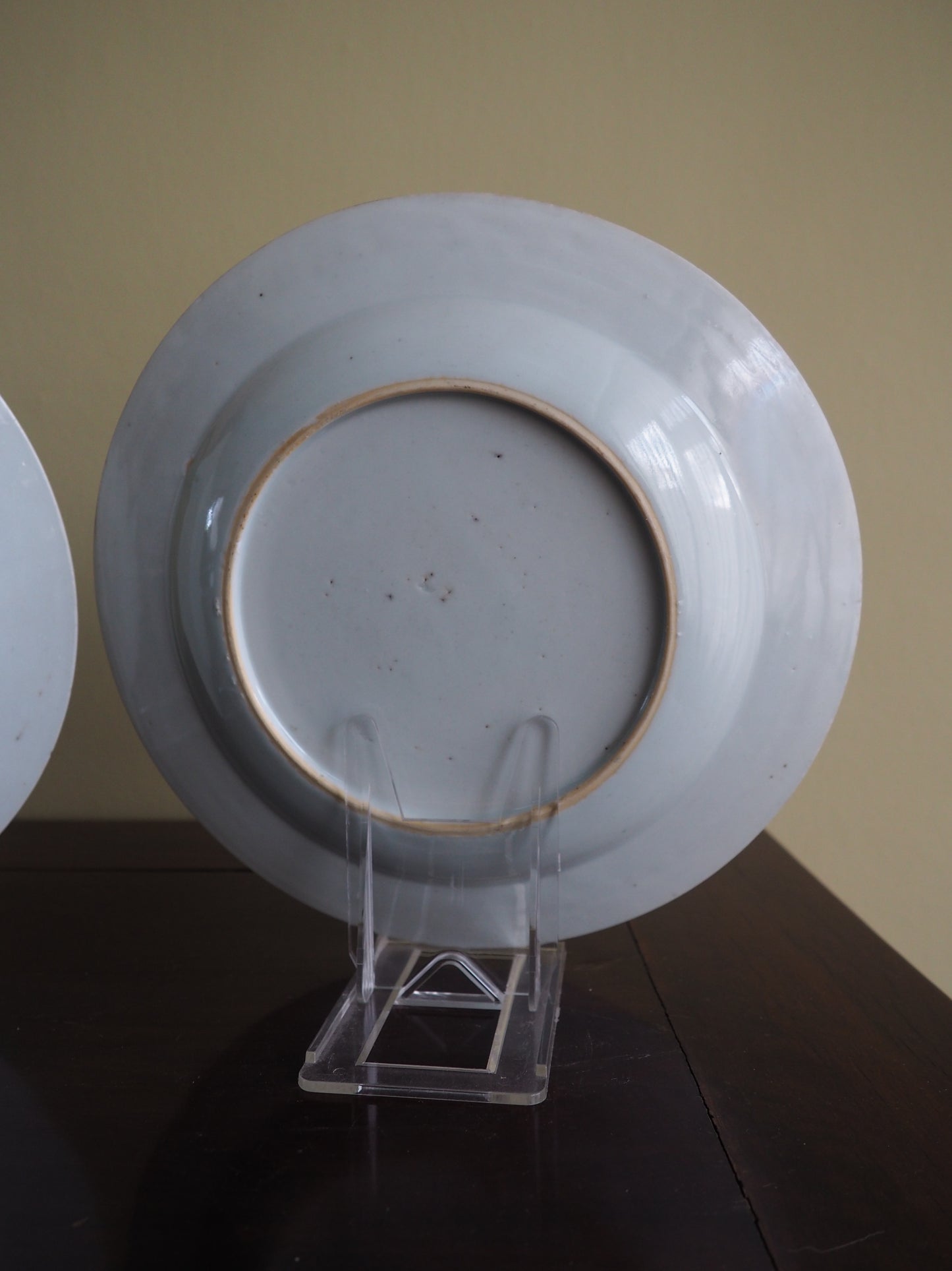 Pair of 18th Century Chinese Famille Rose Plates