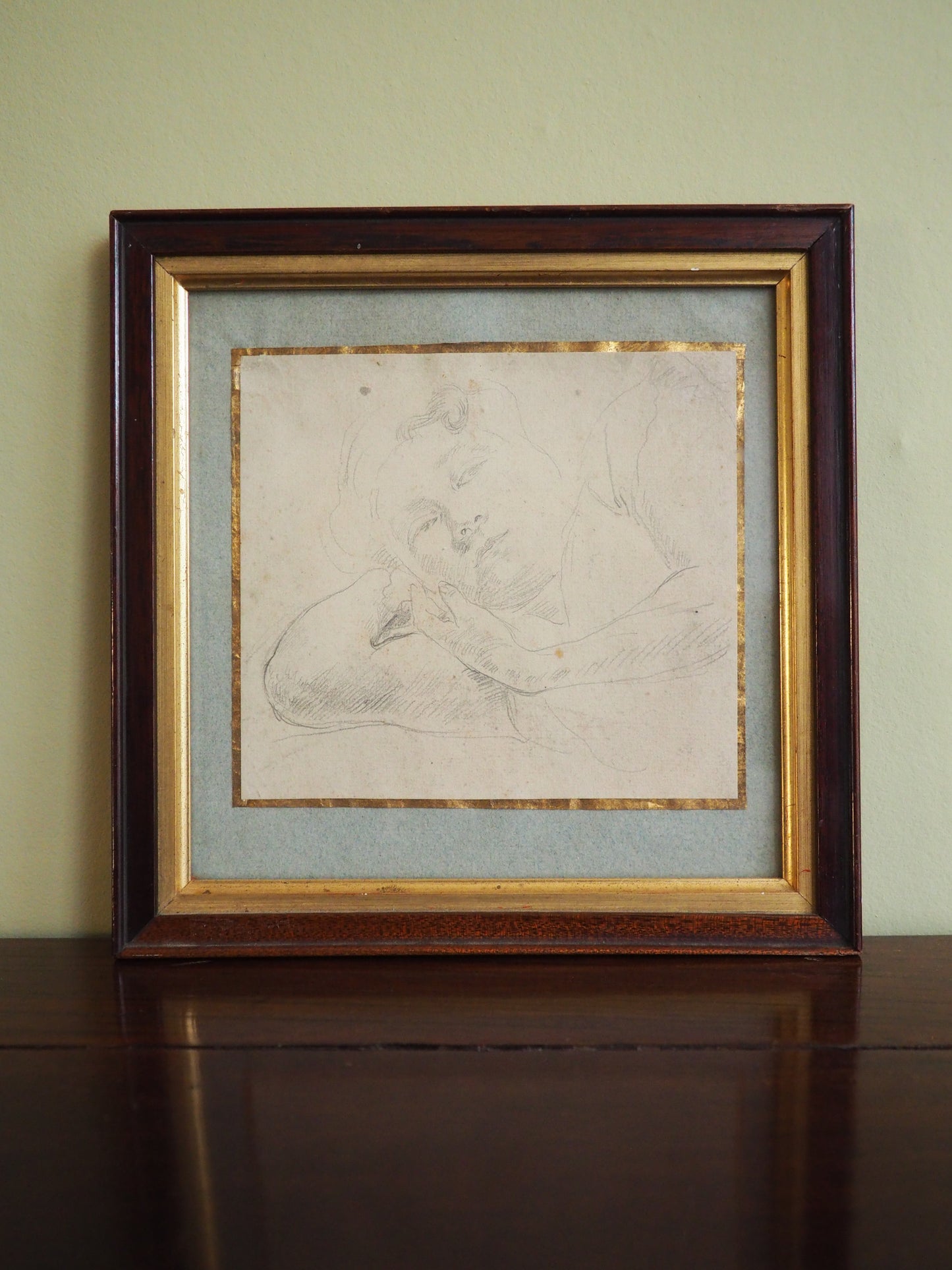 François Guiguet (1860–1937) – Pencil Drawing of a woman