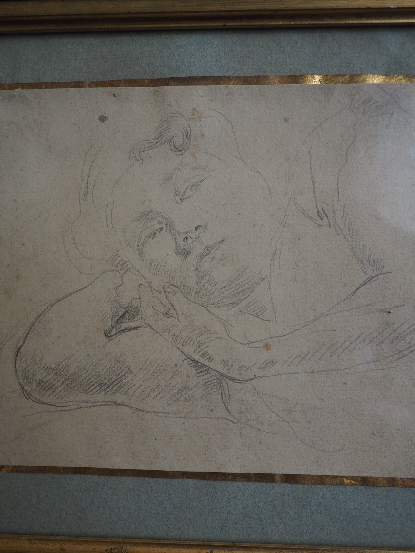 François Guiguet (1860–1937) – Pencil Drawing of a woman