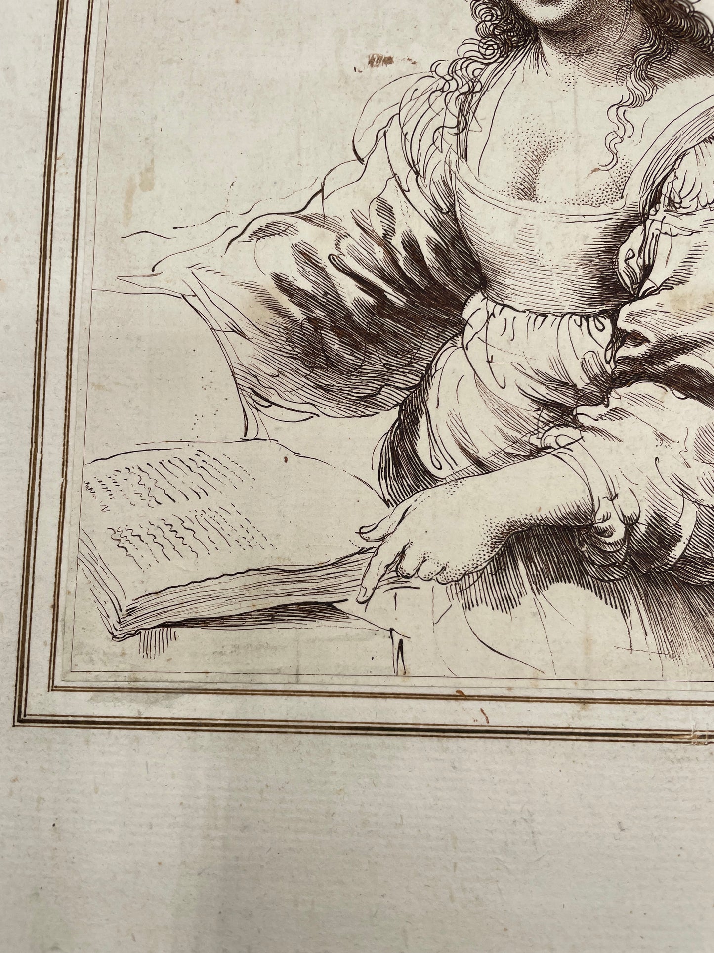 Francesco Bartolozzi (1727–1815) after Giovanni Francesco Barbieri, called Il Guercino (1591–1666) – “Woman with a Book”