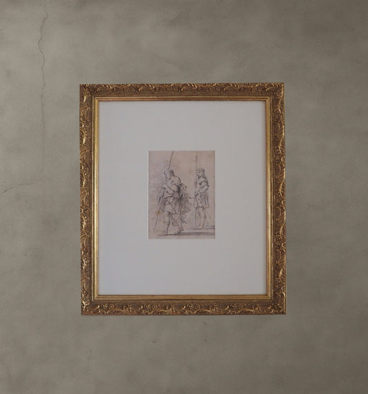 Old master drawing, School of Rembrandt, 17th century