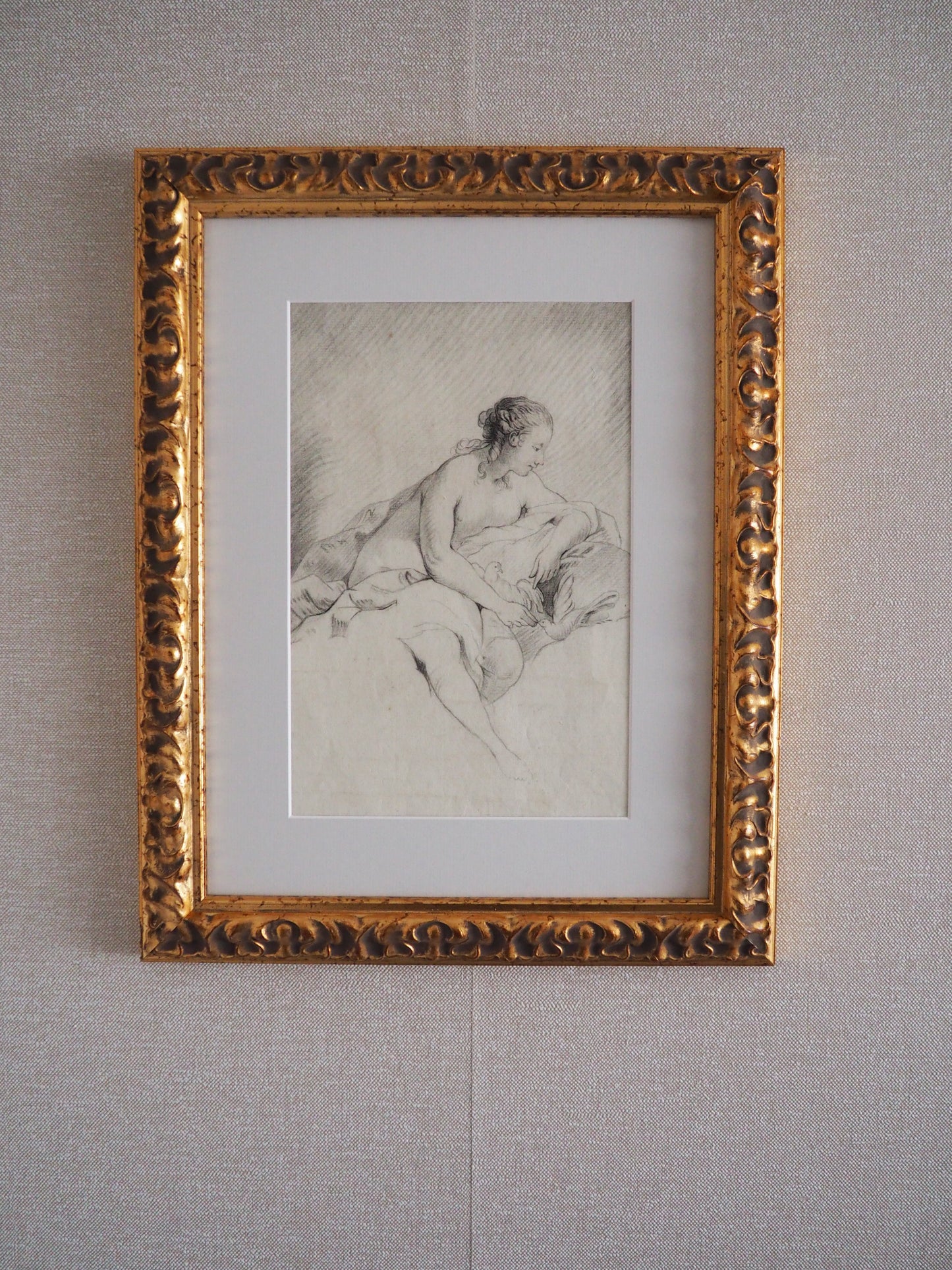 18th Century French School – Venus with Doves