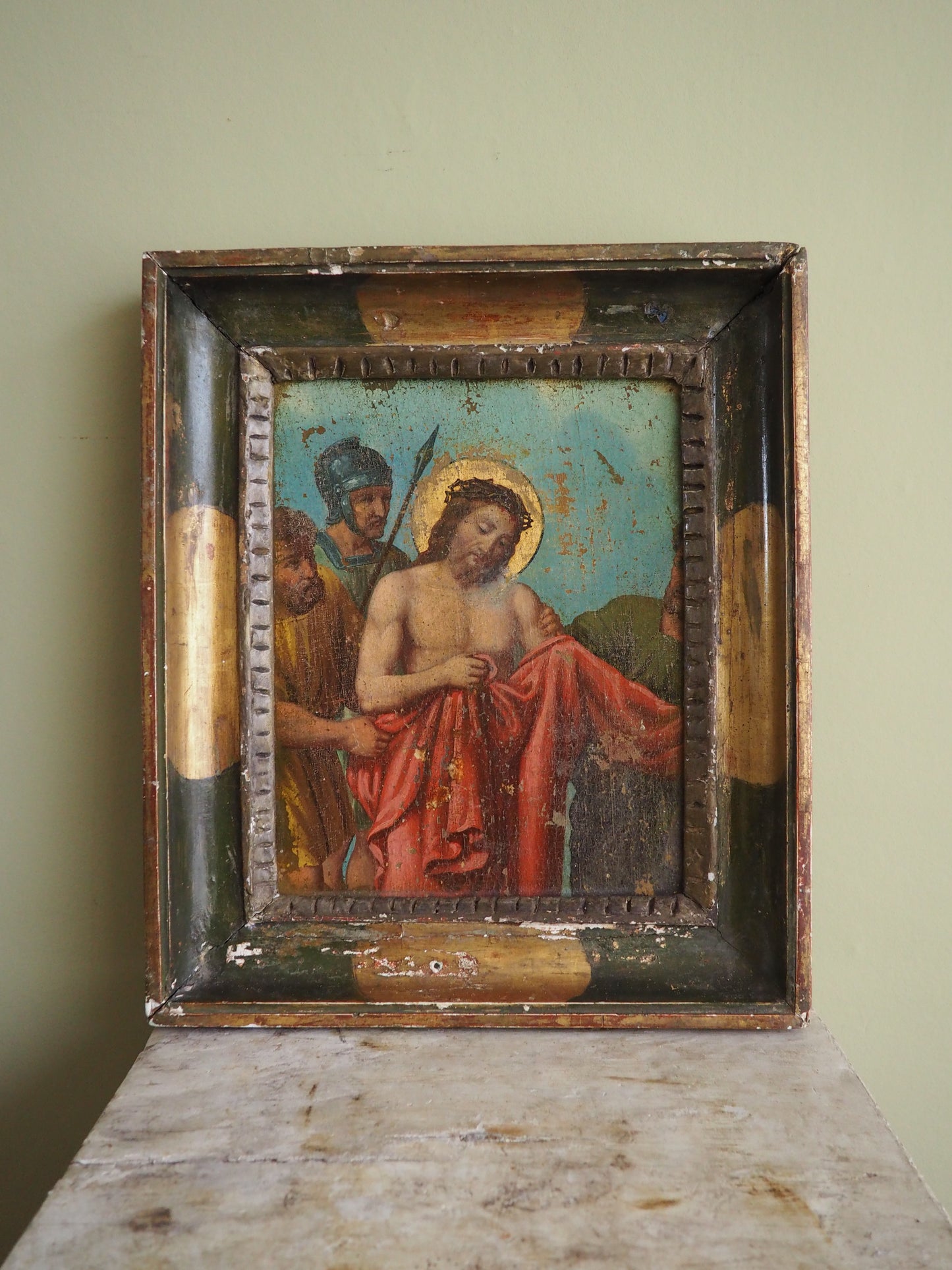 17th Century Ecce Homo – Old Master Oil on Canvas