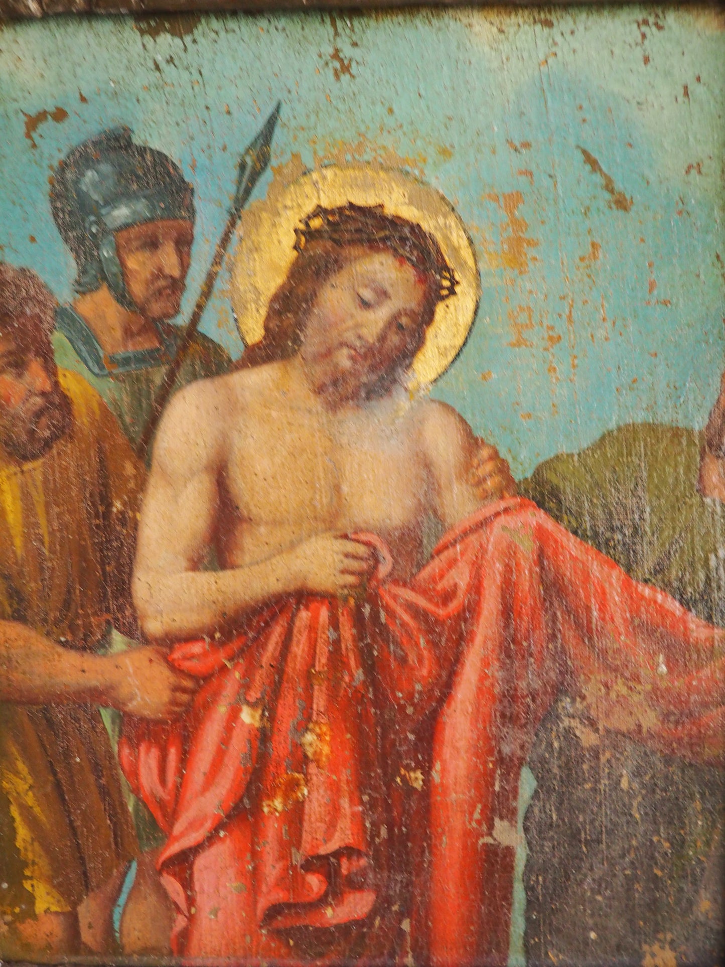 17th Century Ecce Homo – Old Master Oil on Canvas