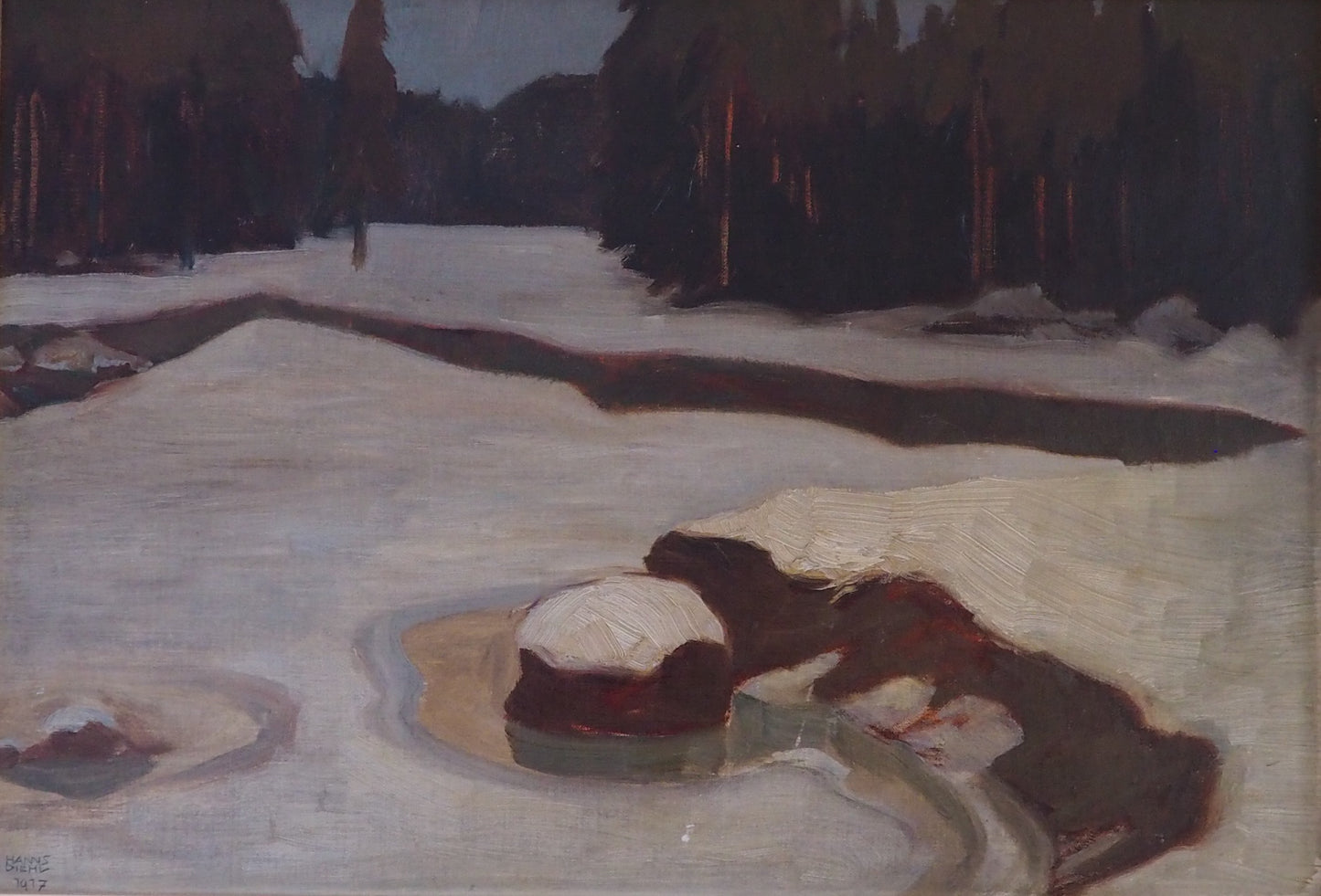 Winter landscape 1917 - Hanns Diehl (1877-1918)