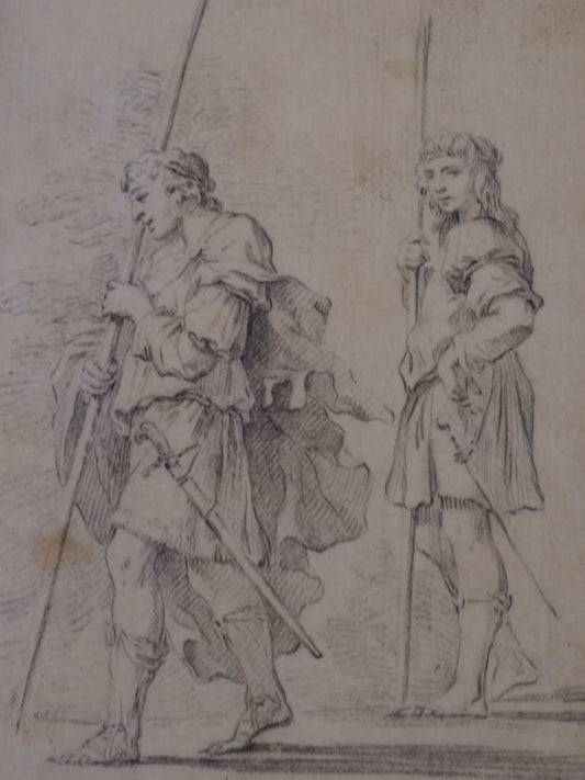 Old master drawing, School of Rembrandt, 17th century