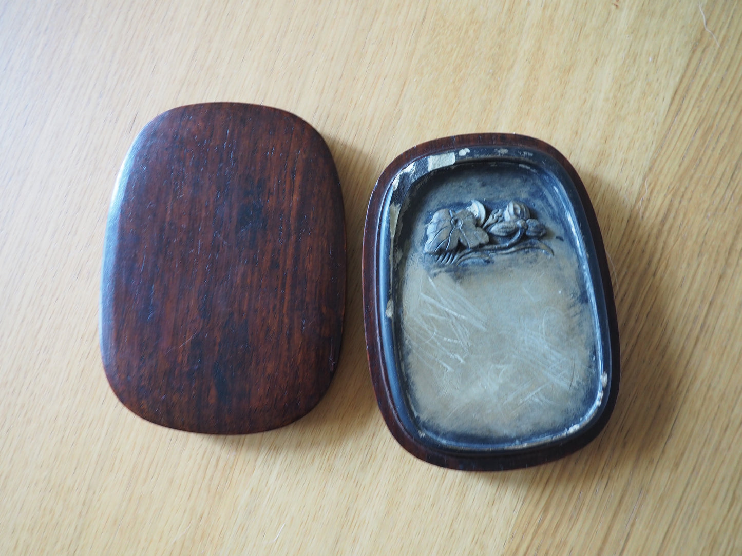 Late Qing Period Inkstone in Original Hardwood Box