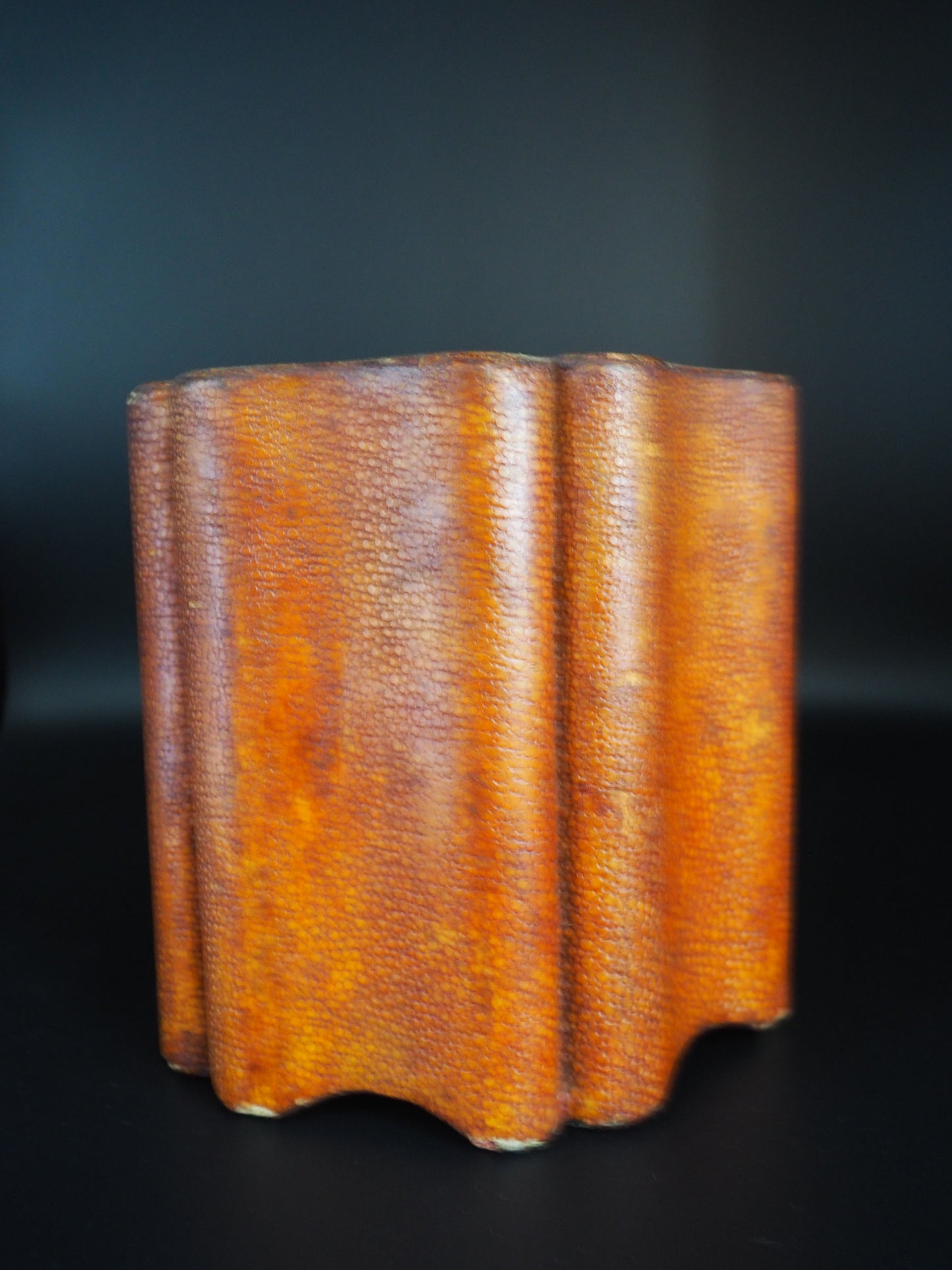 Chinese Shagreen-Covered Bitong (Brush Pot)