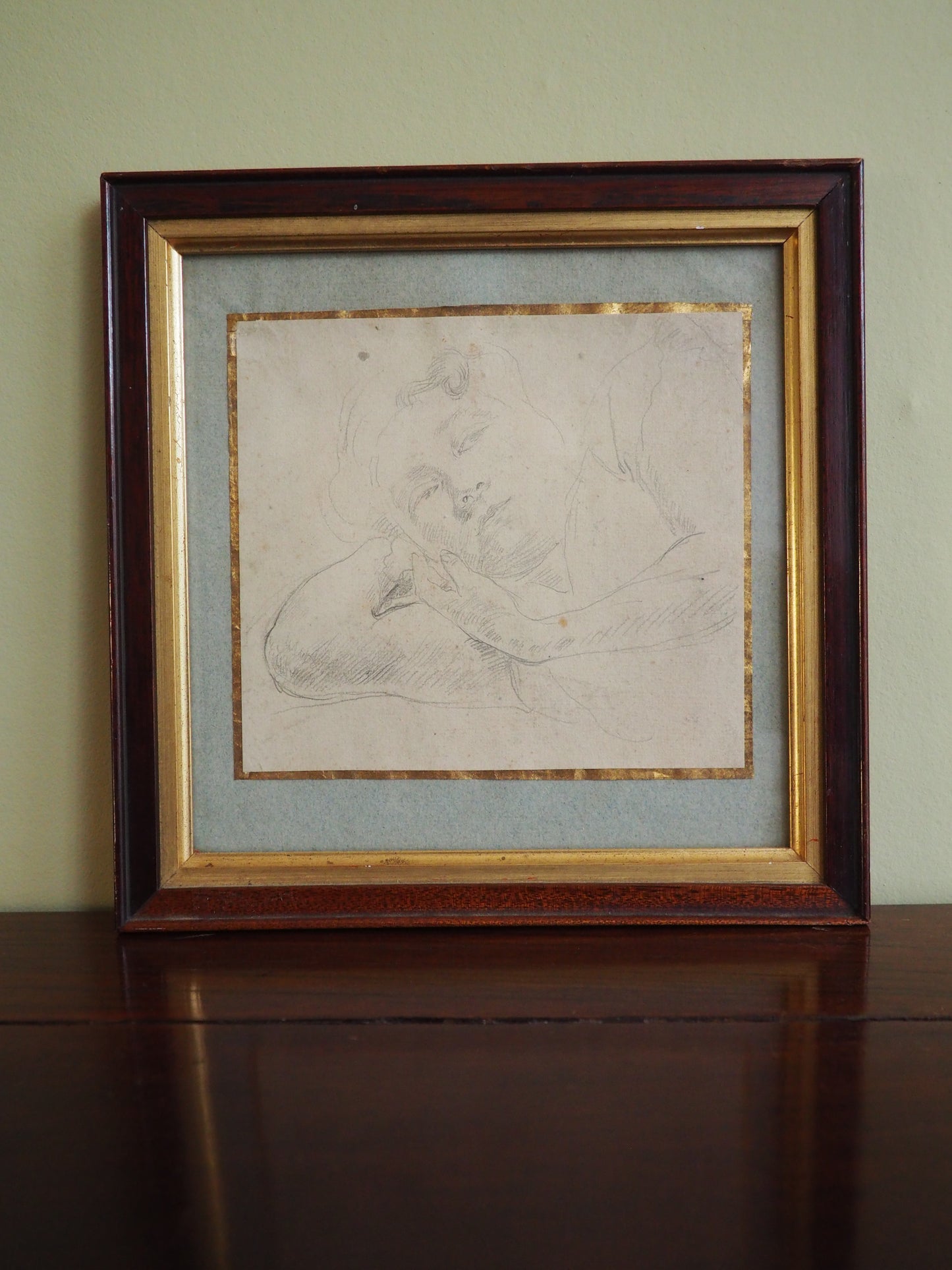 François Guiguet (1860–1937) – Pencil Drawing of a woman
