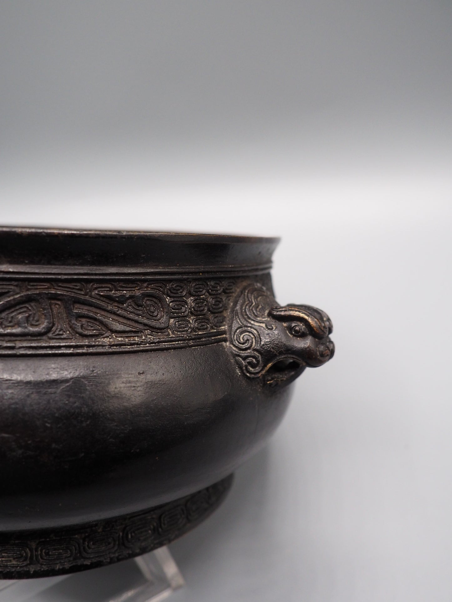 18th century Chinese bronze censer