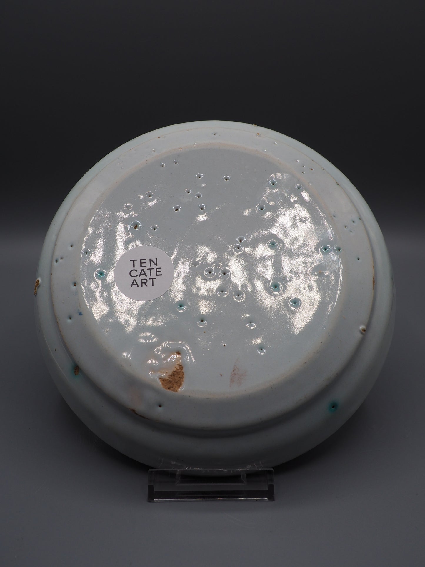 18th Century French Faience Dish with Putto