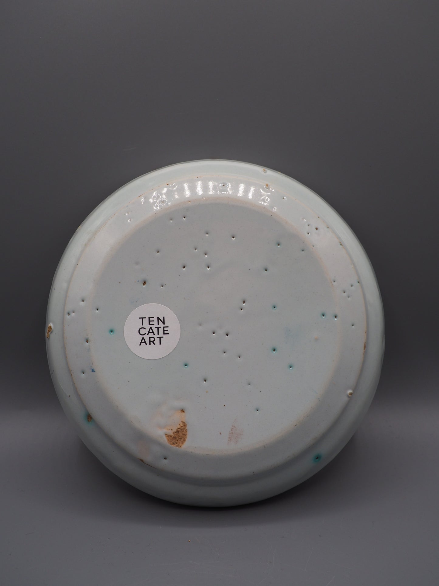 18th Century French Faience Dish with Putto