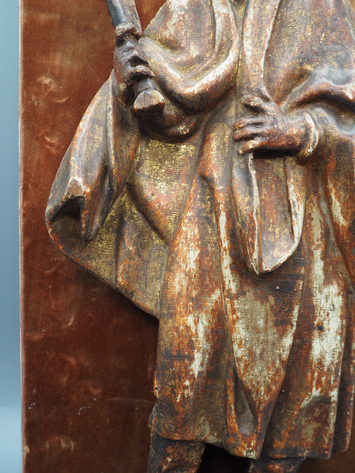 Late Gothic Wooden Relief of Saint Bartholomew (c. 1500–1550)