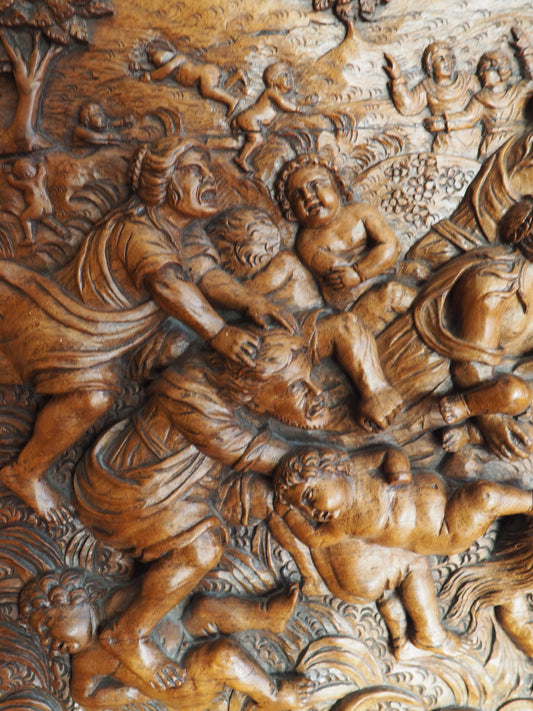 Mechelen or Maasland Relief Panel – “Massacre of the Innocents” – Mid-17th Century – Exceptional Large Example
